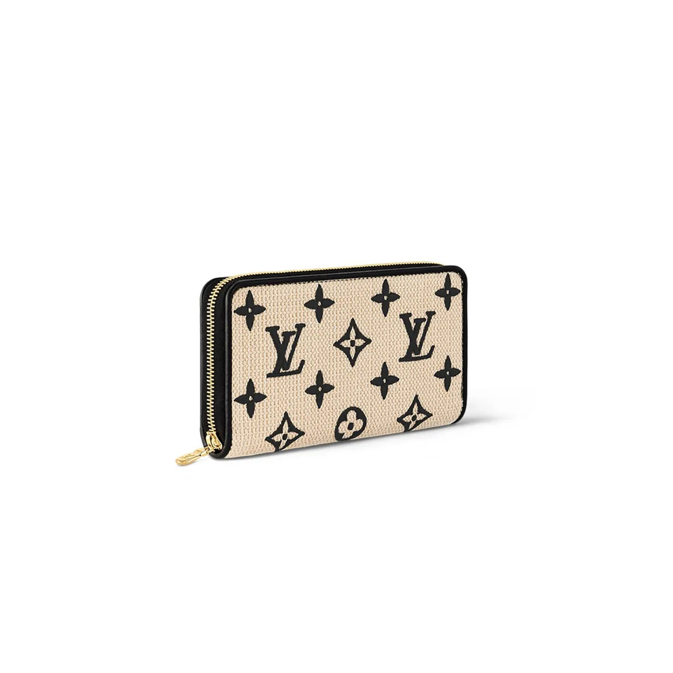 LOUIS VUITTON ZIPPY WALLET MONOGRAM BY THE POOL IVORY BLACK M82529 (19.5*10.5*2.5cm)